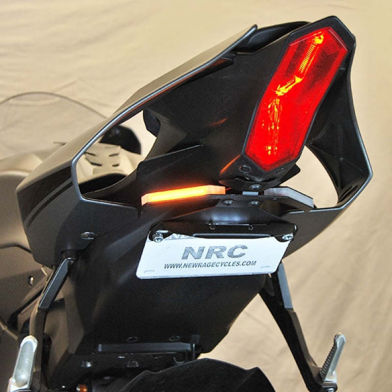 Yamaha YZF-R1 Fender Eliminator - New Rage Cycles - LED Turn Signals - Black - `15-`27